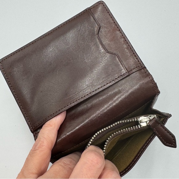 🇺🇸 Mackintosh Philosophy Black & Brown Leather Bifold Card Case & Coin Pouch - Picture 6 of 8